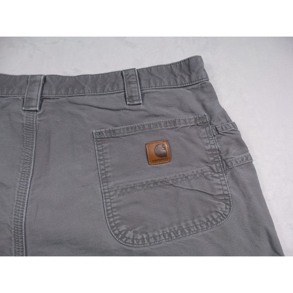 Carhartt Shorts Mens Size 40 Gray Fatigue Cotton Canvas Work Utility Pockets - Picture 6 of 14